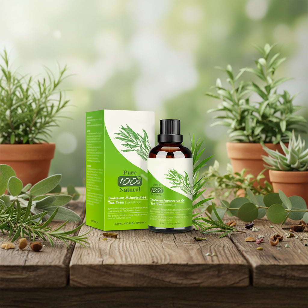 Aceite De Árbol De Té 100% Natural,100 ML Aceite Esenciale-Aceite De Acné,Tea Tree Oil Puro, Perfumado,Tratamiento Antiacné Contra La Piel Y Cara Con Imperfecciones,Antipinillas