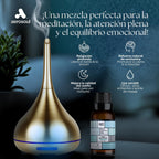Aerosoul® Aceites Esenciales Para Humidificador, Mezcla Aceites Esenciales Bergamota, Lavanda, Vainilla, Manzanilla, Aceites Para Aromaterapia, 100% Aceites Esenciales Naturales, 30Ml